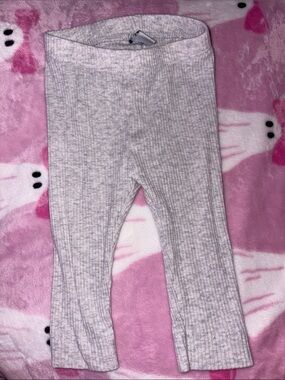Old Navy Ribbed Knit Leggings - Light Heather Gray